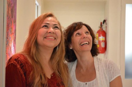 Gioco y Nora nuestra Maestra de Reiki